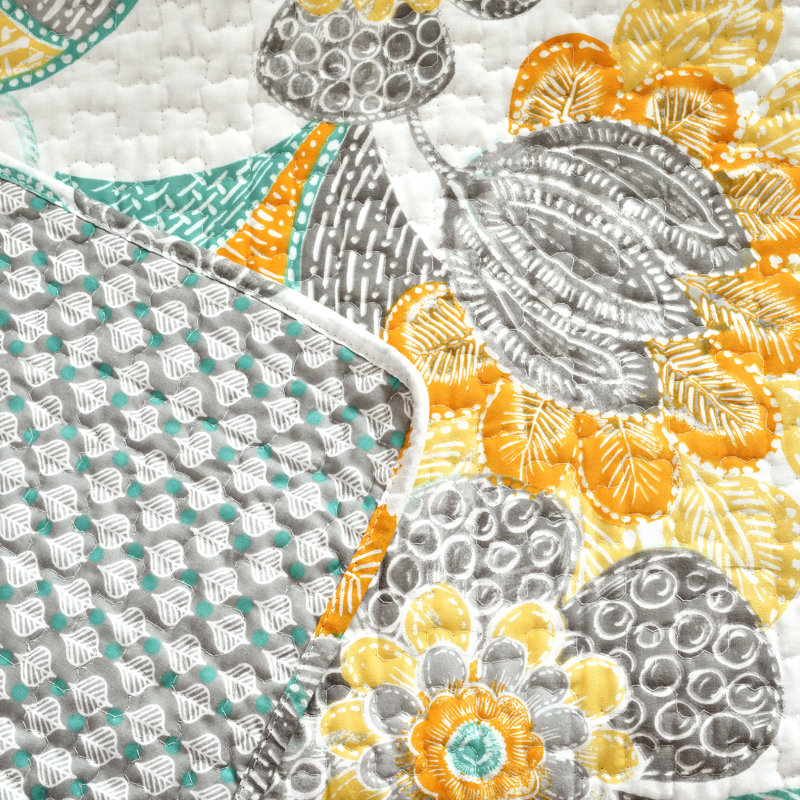 Jeté en coton, Gris