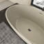 Baignoire de trempage autoportante à surface solide de 55 pouces pour salle de bain
