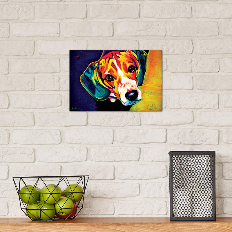 Beagle Bailey - Print on Canvas, 66.04 cm H x 45.72 cm W x 3.175 cm D, No Frame