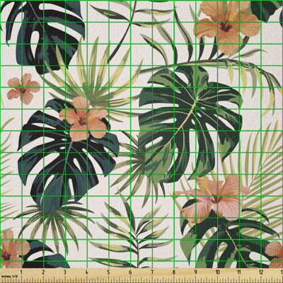Decambra Tropical Flowers in Life Multi-Purpose Fabric