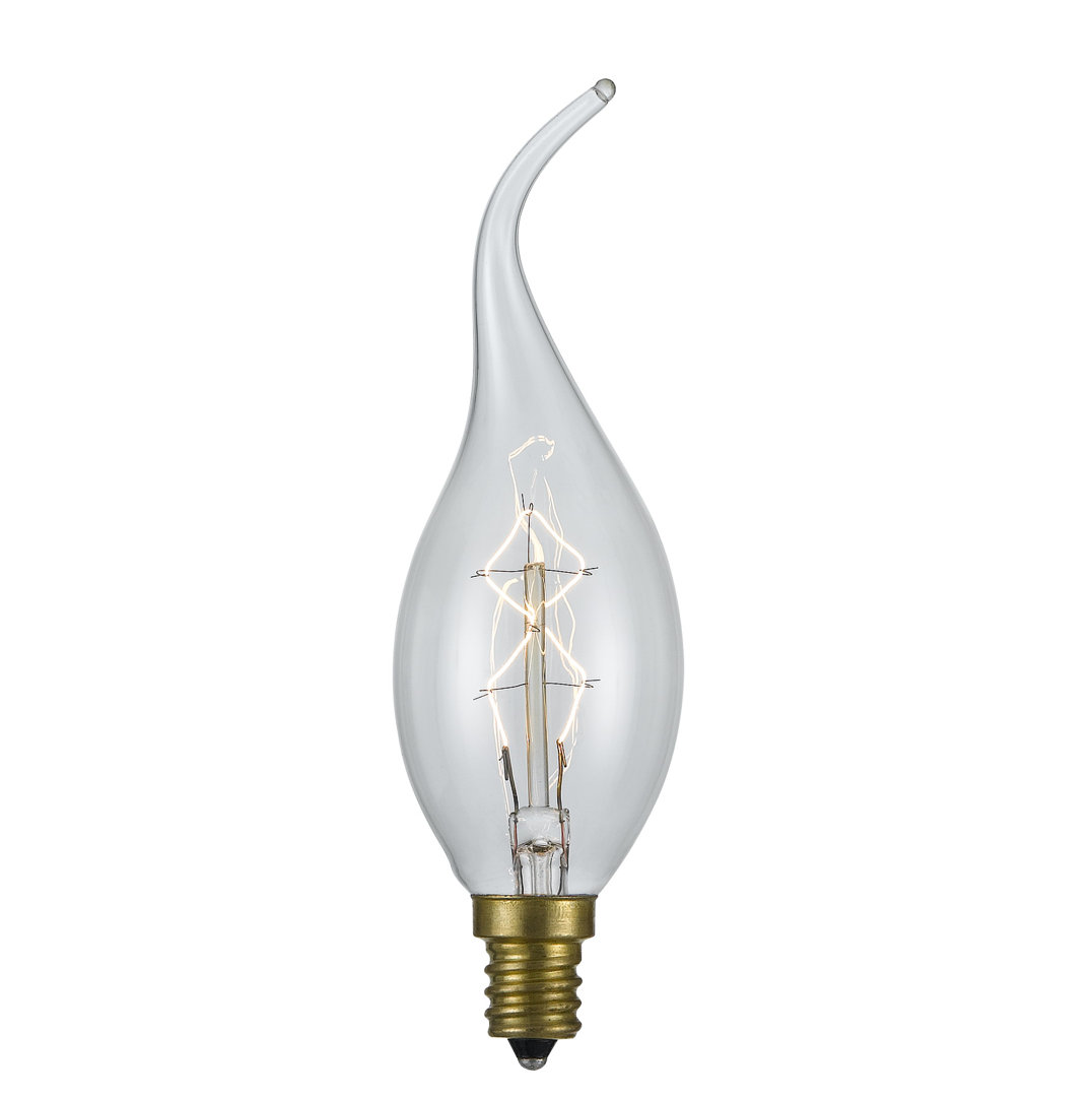 25 Watt C10 E12/Candelabra 2200K Incandescent Bulb Cal Lighting