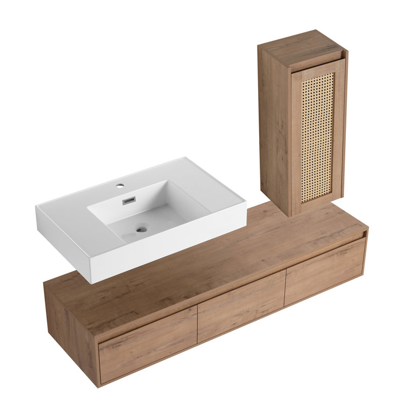 Wall-Mounted Bathroom Vanity