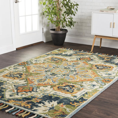 Leyna Hand Hooked Oriental Indoor Rug