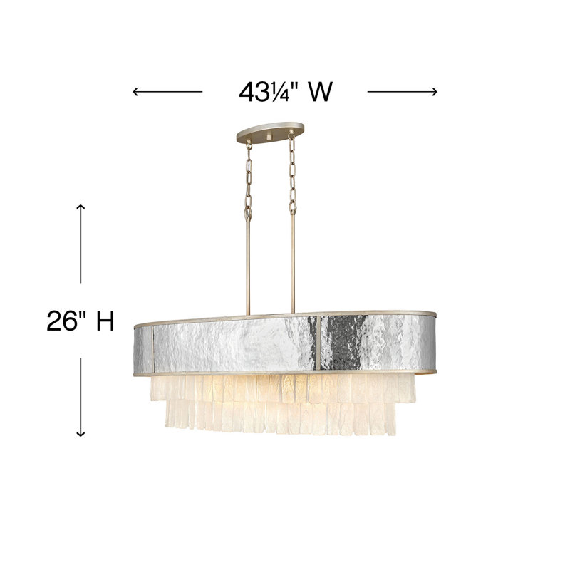 Reverie 10 - Light Unique / Statement Drum Chandelier