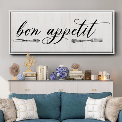 Bon Appetit- Framed Canvas