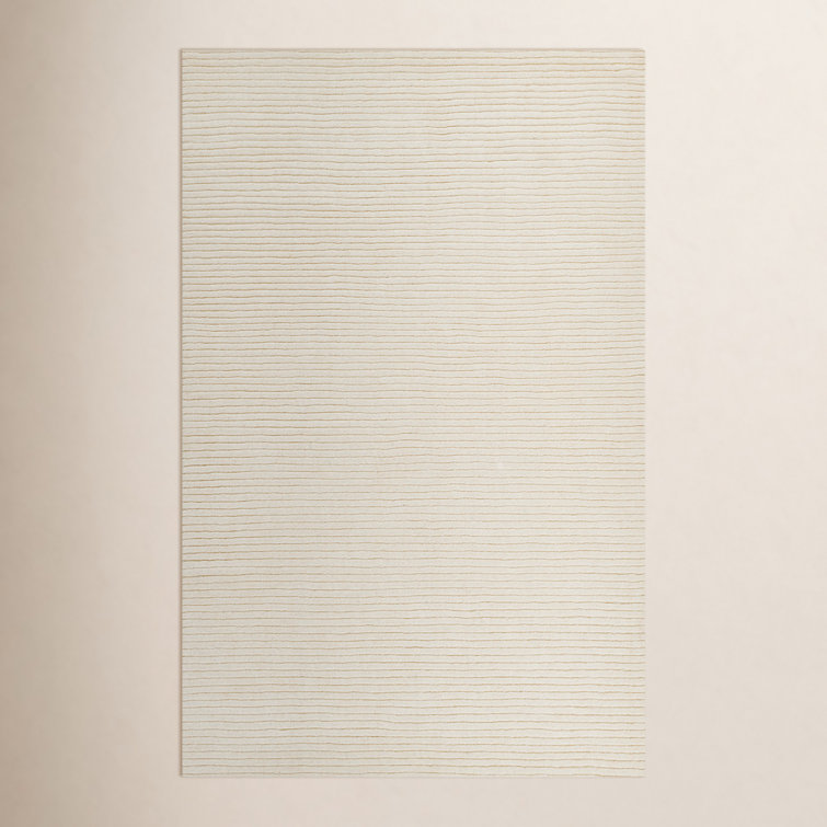 Guiness Handmade Wool Beige Rug