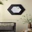 Miroir hexagonal 18,5 "x 18,5" avec cadre en bois massif, décoration murale-1555193606