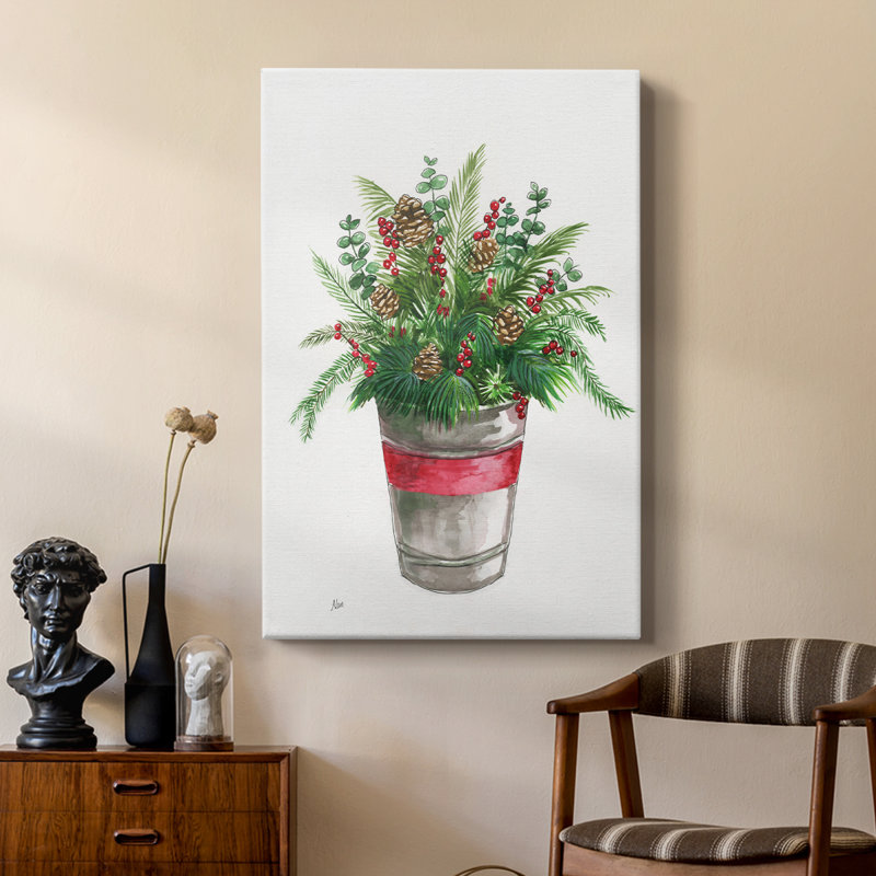 Hiver verts - galerie Cavas sur mesure, H 18 po x l 12 po