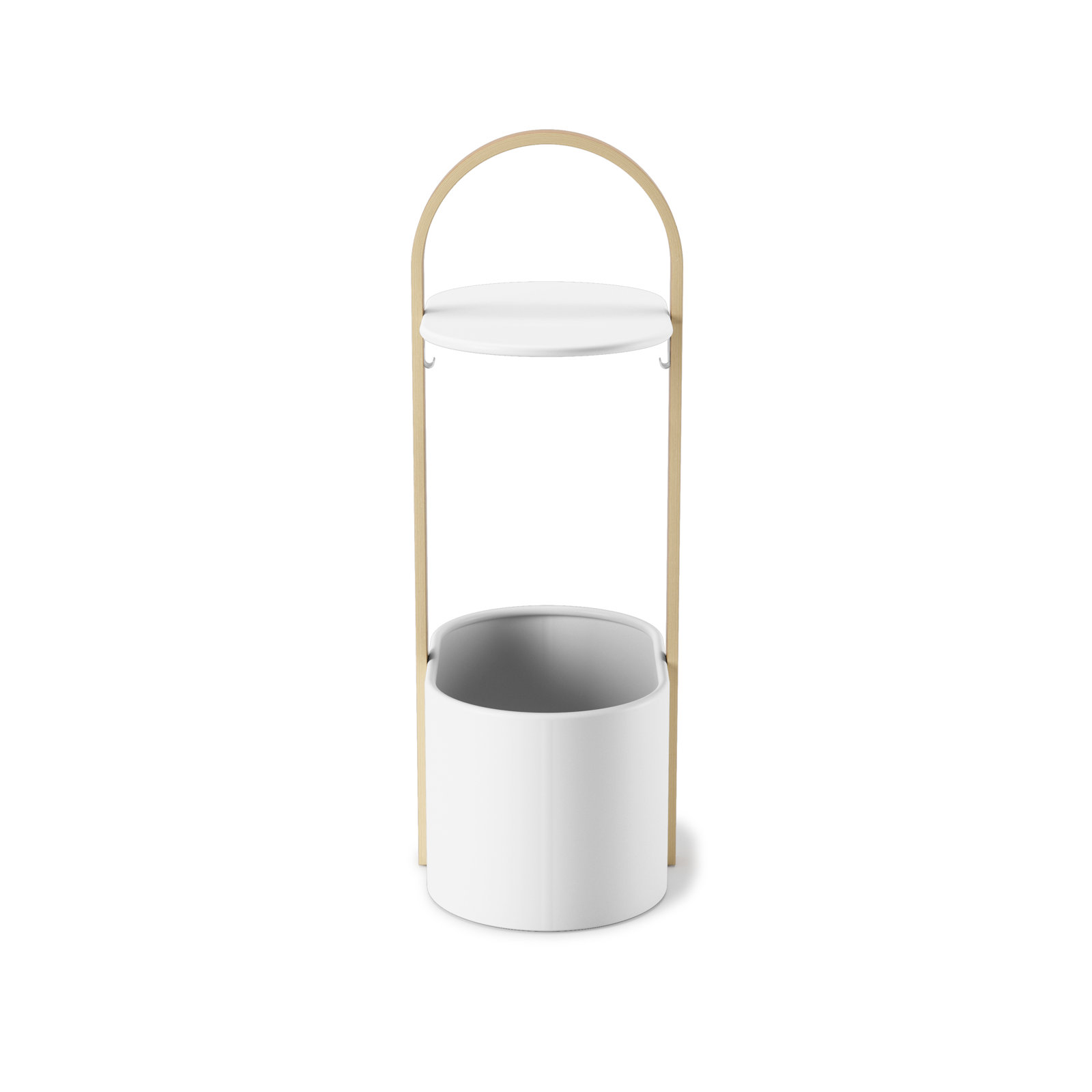 Akyah End Table, White