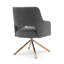 Fauteuil pivotant rembourré Breann-93705355