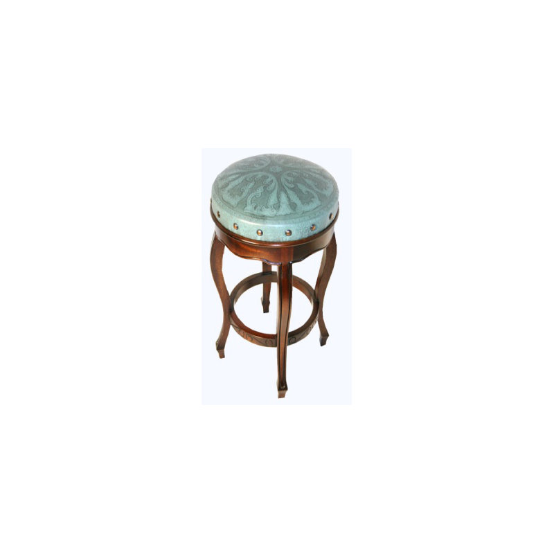 Spanish 30" Bar Stool, Turquoise