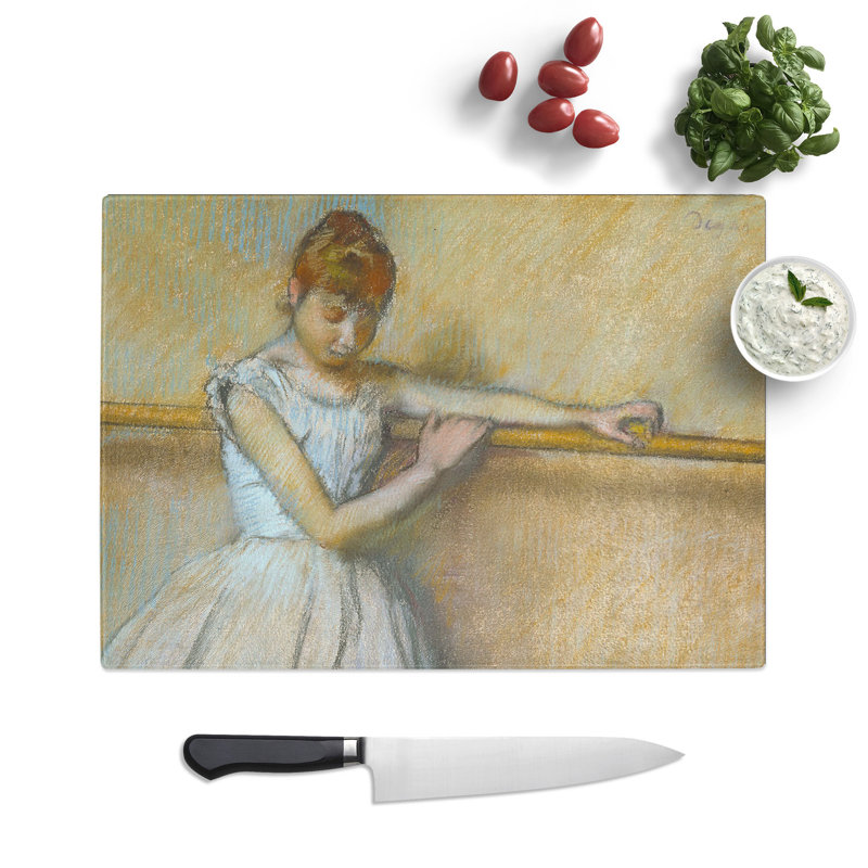 Ballet Ballerina Dancer at the Bar by Edgar Degas Chopping Board, 0.4cm H x 29cm W x 39cm L