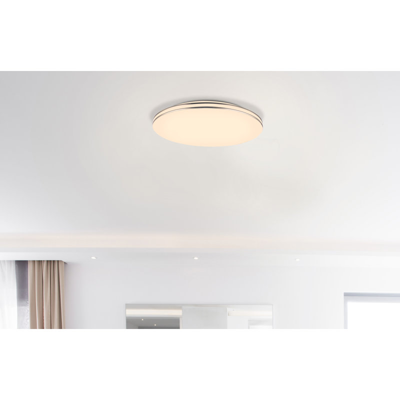 Albrecht Plastic LED Flush Mount, 8cm H x 53cm W x 53cm D