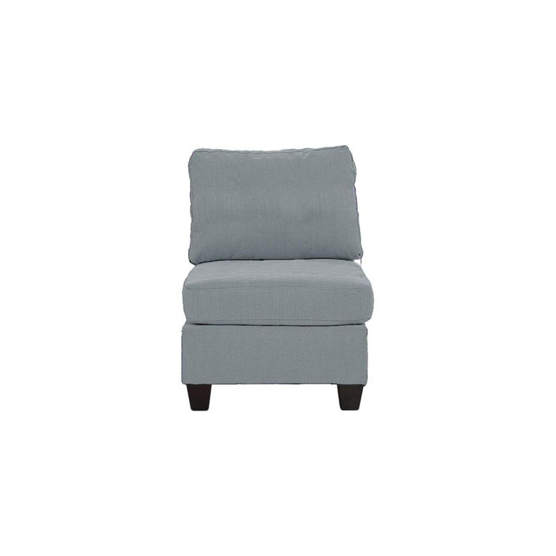 Chaise sans accoudoirs en tissu 1pc, Gris