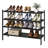 Stackable 4-Tier Long Shoe Rack 33.3" - Organize Your Living Room With Style And Space Efficiency-112023484