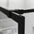 Walk-In 46" X 72" Shower Screen - Black, Tempered Glass With 4 Side Chamfer Black For Glass, Stable Structure