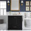 Meuble-lavabo simple moderne de 30 pouces avec lavabo en céramique intégré avec 2 portes et tiroirs à fermeture en douceur et tablette réglable-278162351-278162339