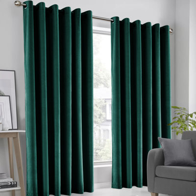 Karelyn Velvet Sheer Eyelet Curtain