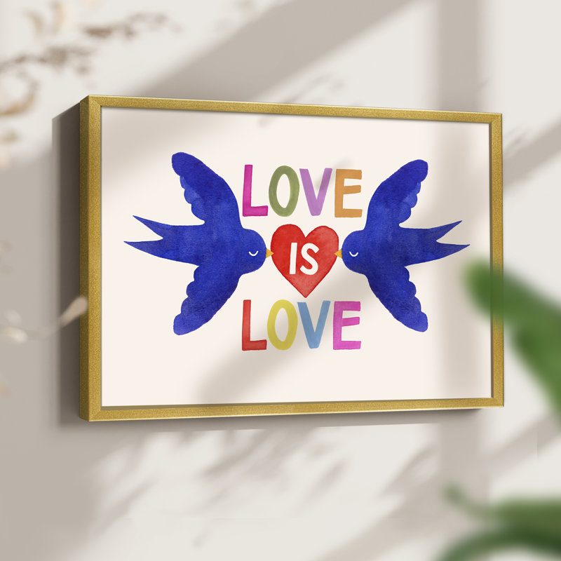 «Love Loudly», reproduction encadrée A, H 8 po x l 10 po