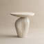 Table d'appoint d'extérieur moderne en faux travertin