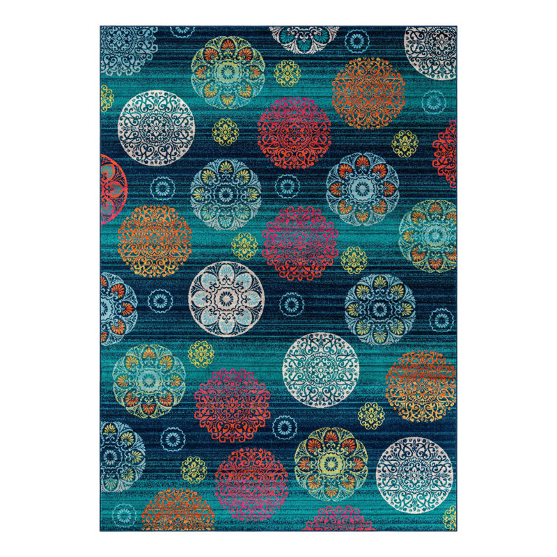 Akridge Floral Indoor Rug, Rectangle 10' x 14'