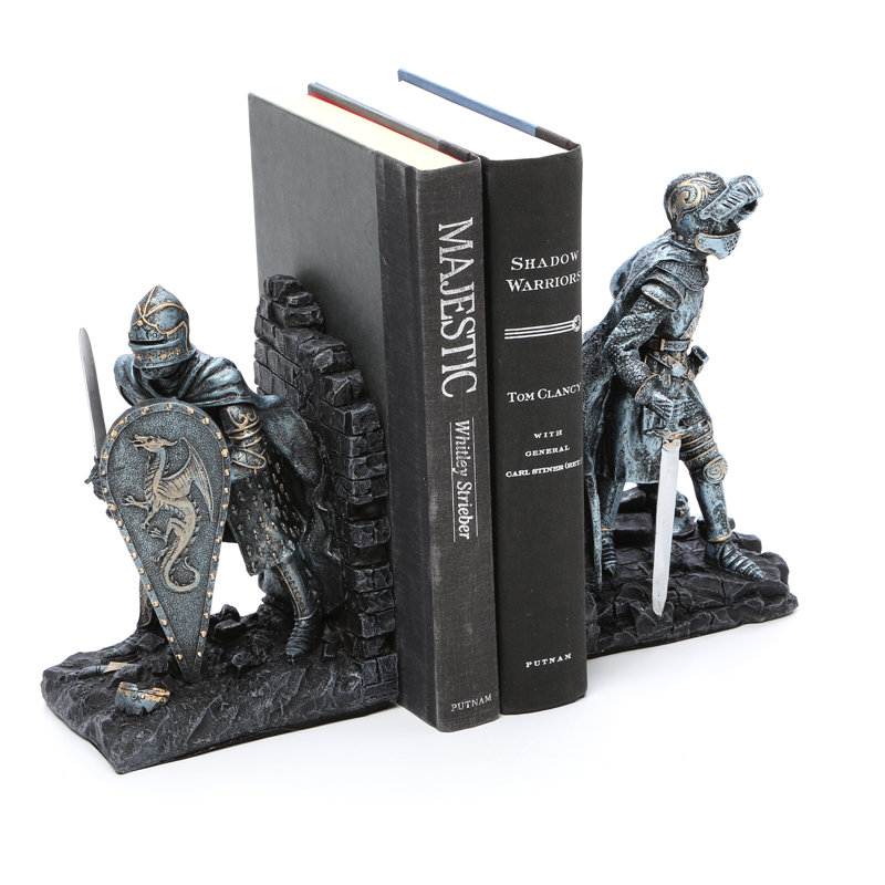 Serre-livres chevalier arthurien