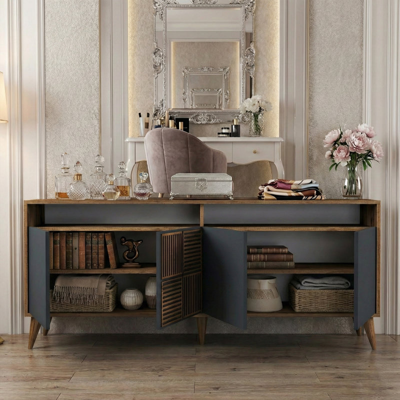 71'' Multipurpose Novelty Console, Gray