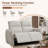  59" Modern Fabric Power Reclining Loveseat with USB & Type-C Charging Ports-101057893