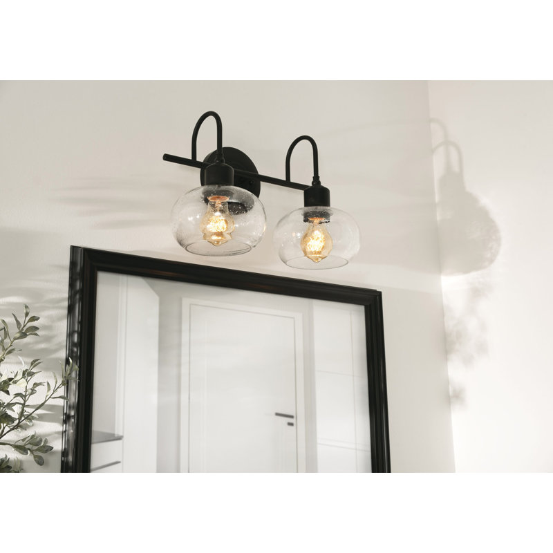 3 - Light Dimmable Vanity Light, Black