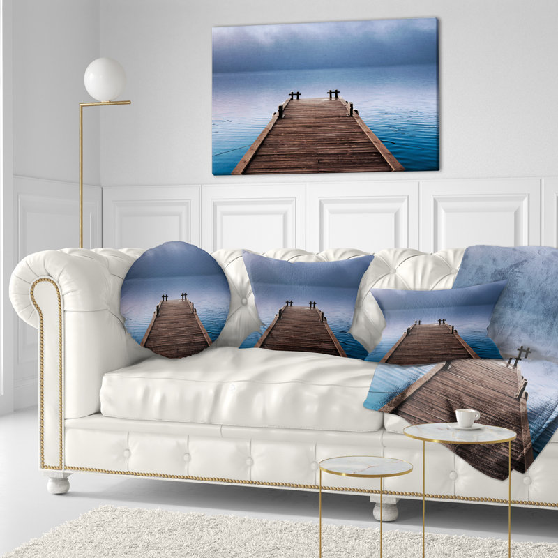 Coussin lombaire en bois seascape