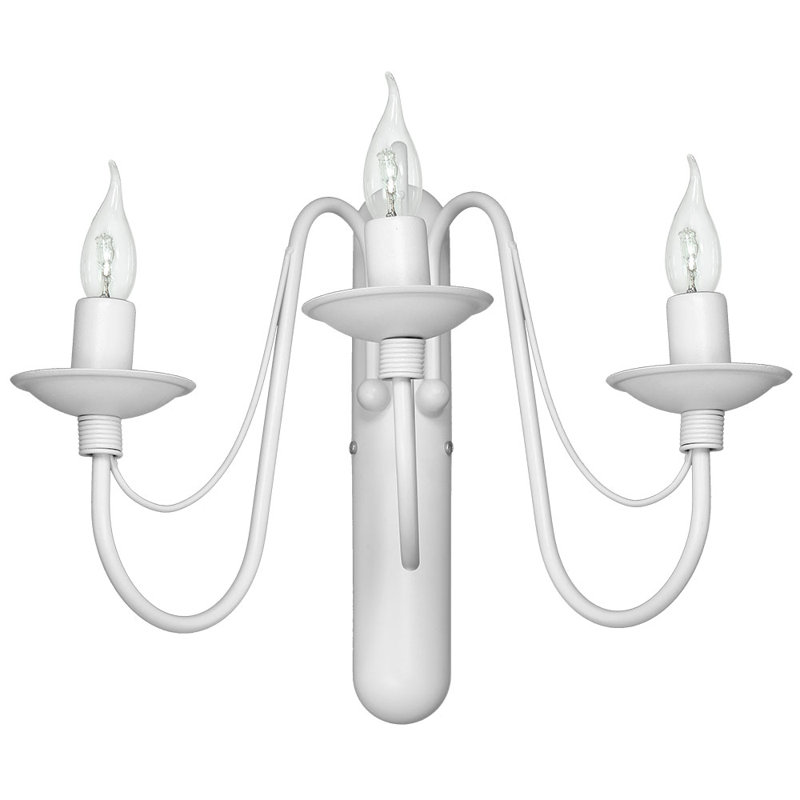 Brennan Candle Wall Light, White