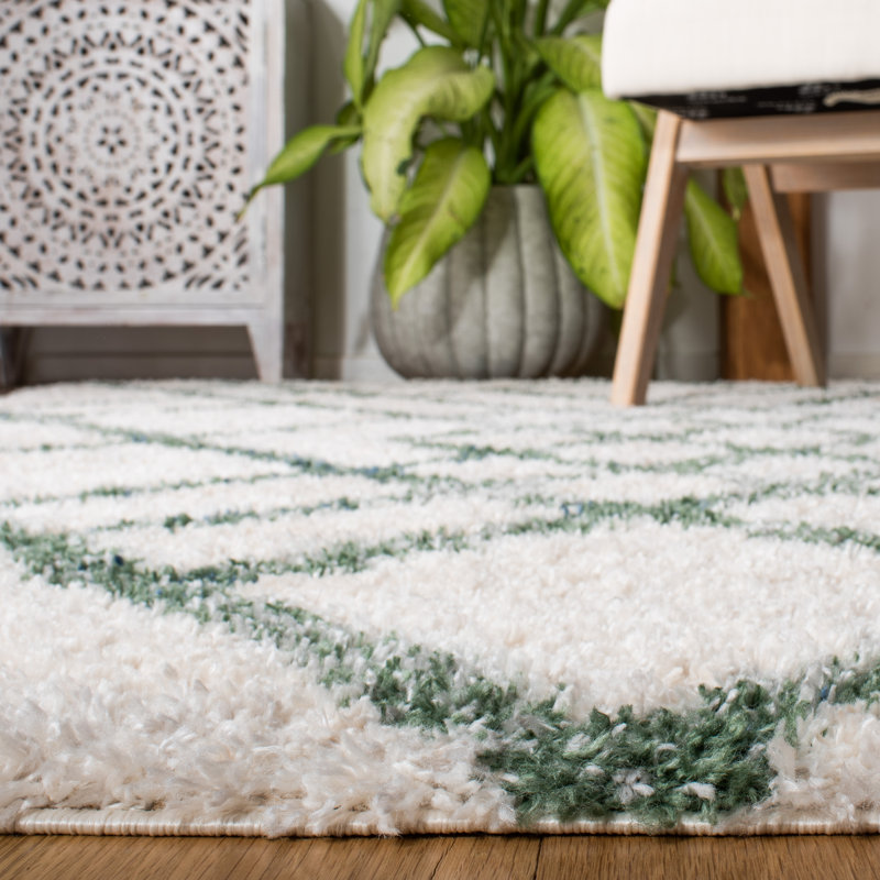 Geometric Area Rug, Square 99cm