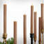 Caridad Pleated Taper Candles Unscented in Box, Set of 12-1549562662