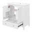 Ensemble de meuble-lavabo 30 po avec lavabo, armoire de salle de bain multifonctionnelle avec portes et tiroir, structure solide et panneau de fibres à densité moyenne-115672392-115672393