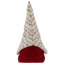 Figurine gnome 12 "12" rouge et gris "Happy Christmas"