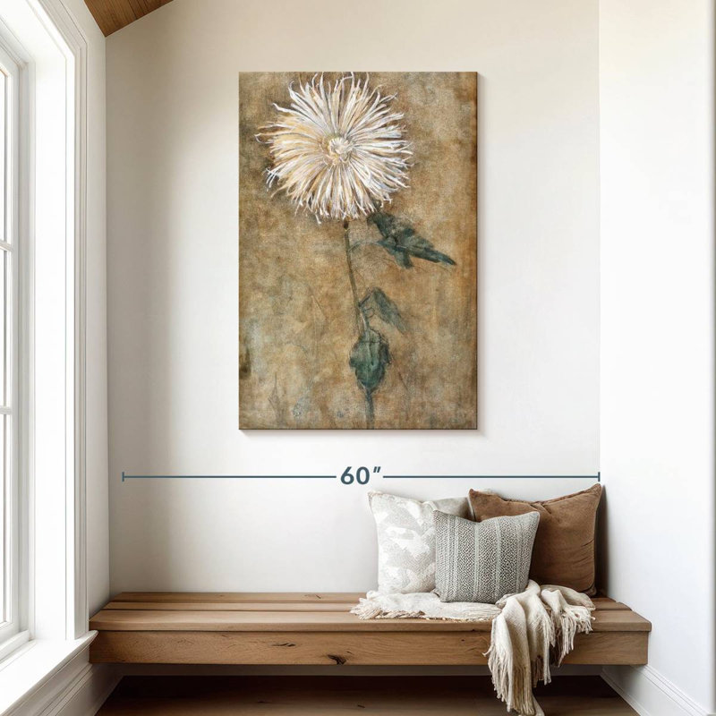 Chrysanthème 1900, H 45 po x l 30 po