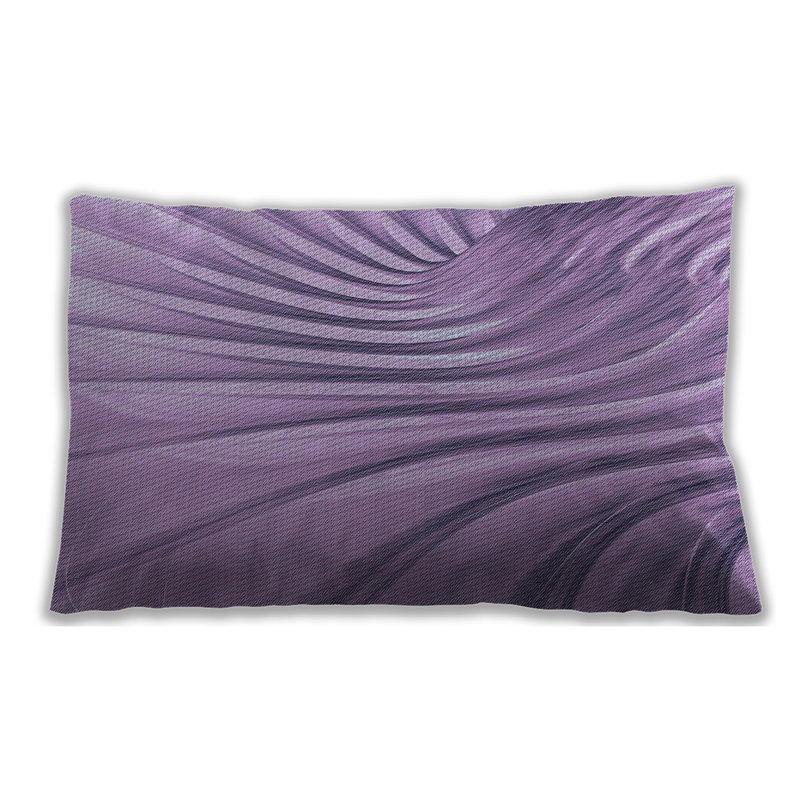 Coussin à motifs 1575, Microsuède, Bleu