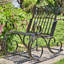 Chaise berçante d'extérieur en métal Dominy-1670504281