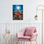 Sunlit Coral Garden Colorful Serene Tranquil Fish Nature Ocean Wall Art Print 1 Piece Wrapped Canvas Wall Art-2144360409
