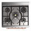 Majestic III Series 30 Inch Dual Fuel Range with 5 Sealed Burners in Emerald Green (Natural Gas, Burnished Trim)-1045611448-1045611450-1045611453