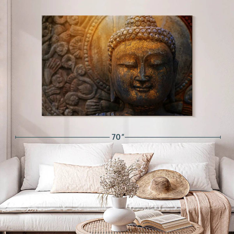 Adella Sunlit Buddha Statue, 34" H x 51" W