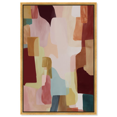 «Desert Clay Hues», impression sur toile rose par Art Remedy, cadre doré, 20 x 30