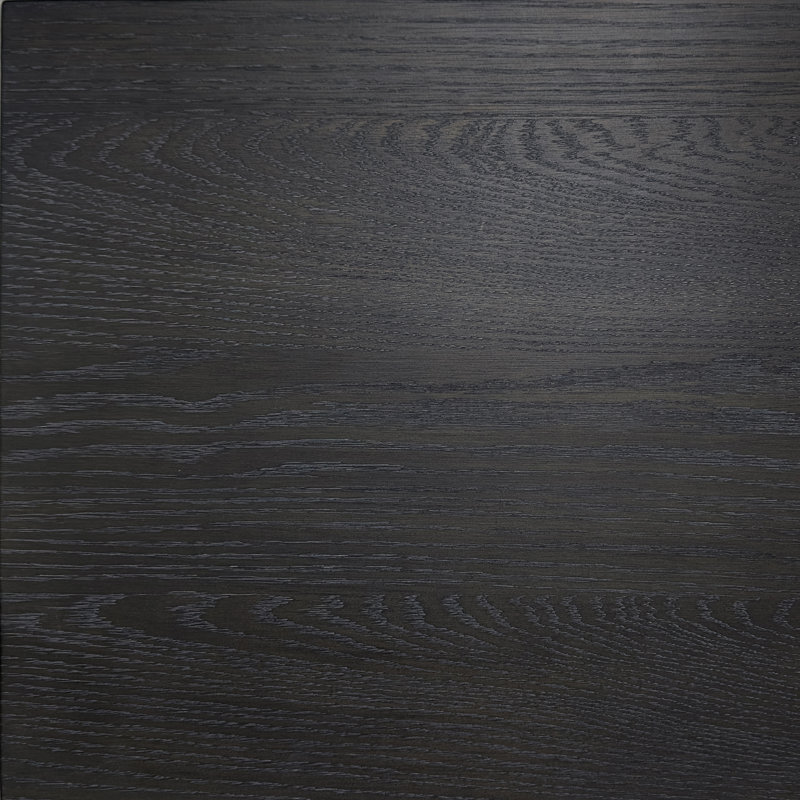 Table de chevet à 2 tiroirs Komeka pour enfants avec USB en gris anthracite, Noir