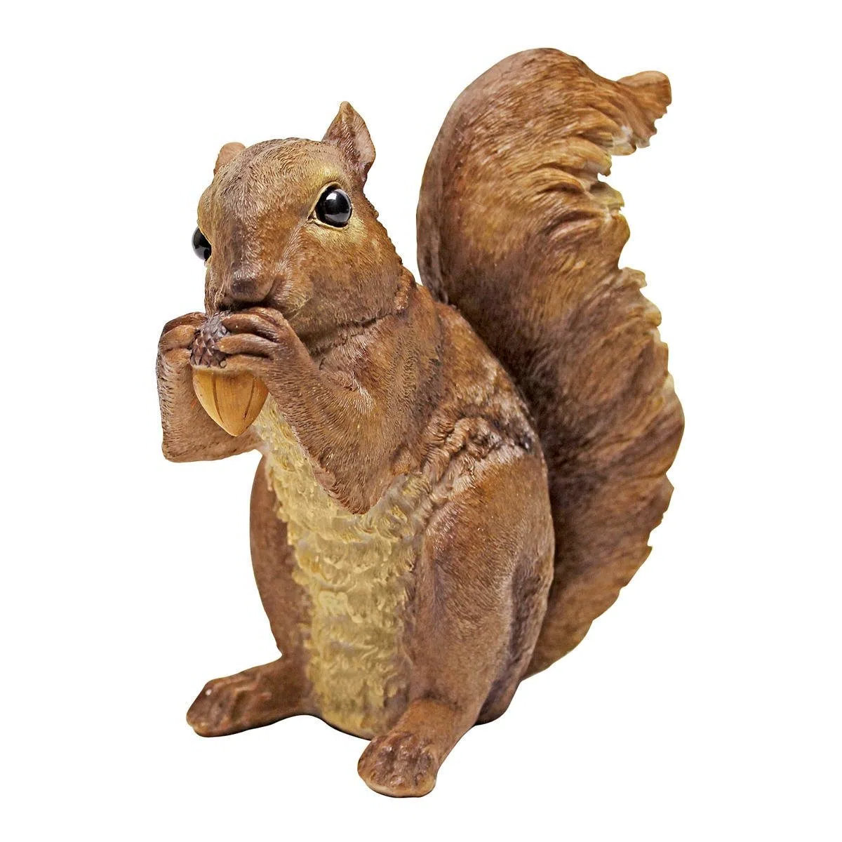 Gartenfigur Eichhörnchen – 20,3 Cm, Aus Polyresin, Wetterfest, Dekorativ Für Draußen