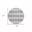 Tapis rond lavable 8 po