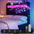 Bed Frames With Wingback Hidden Storage Headboard & 4 Storage Drawers, 49.2" Tall Upholstered Headboard With Led Lights And Charging Station, No Box Spring Needed, Solid Wood Slats, Noise Free-160895372-160895362