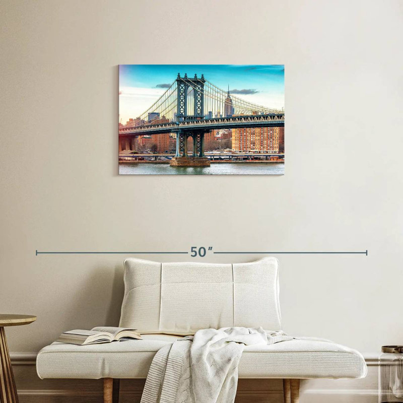 Lilie Manhattan Bridge, couleur, H 20 po x l 30 po