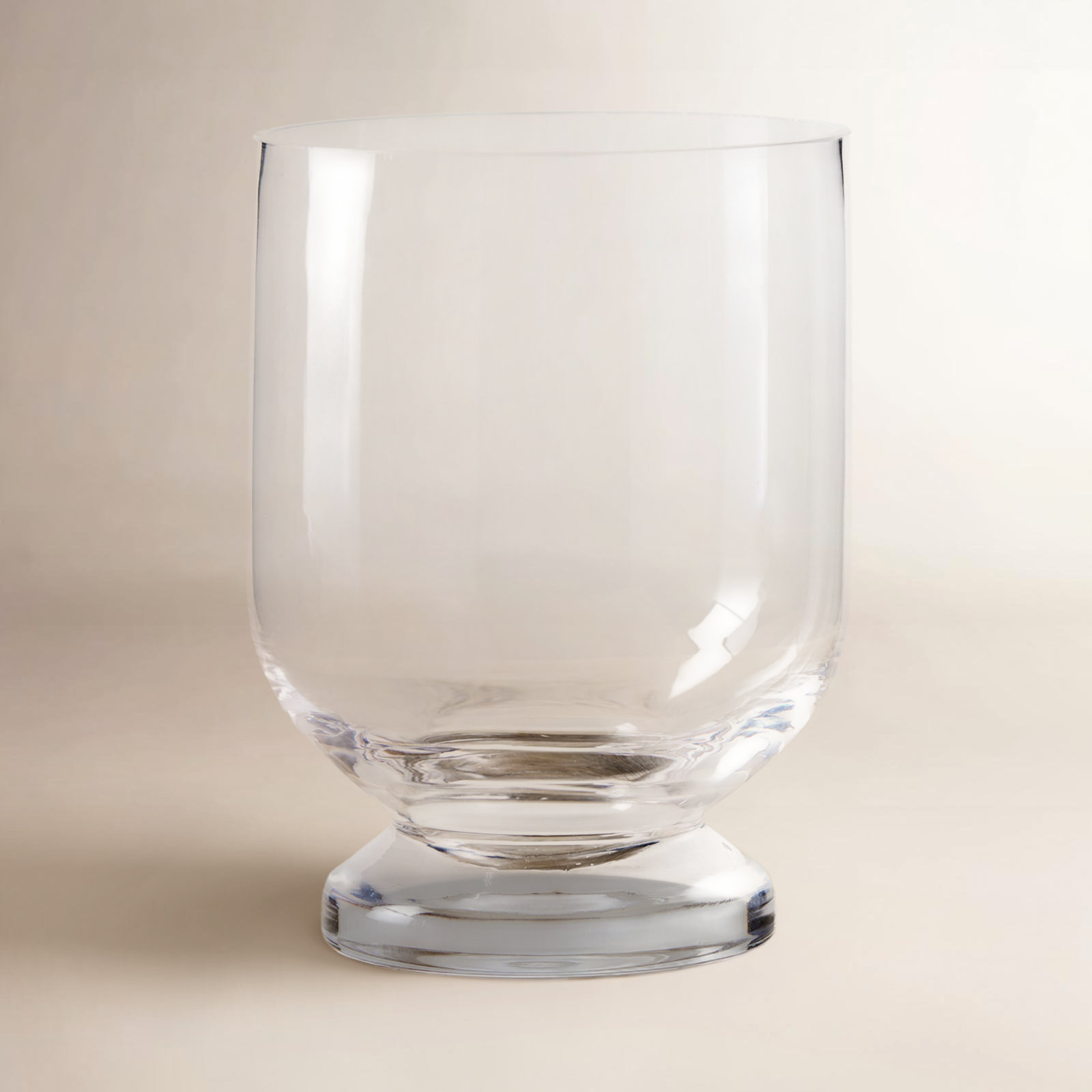 Handmade Glass Table Vase, 5.25" H x 3.75" W x 3.75" D