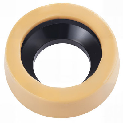 Ensemble de cire de toilette, anneau de cire très épais de 1,6 po pour cuvettes de toilette avec boulons en laiton résistant à la rouille, capuchons et rondelles, s'adapte aux tuyaux de drainage de 3 ou 4 pouces, performance d'étanchéité supérieur