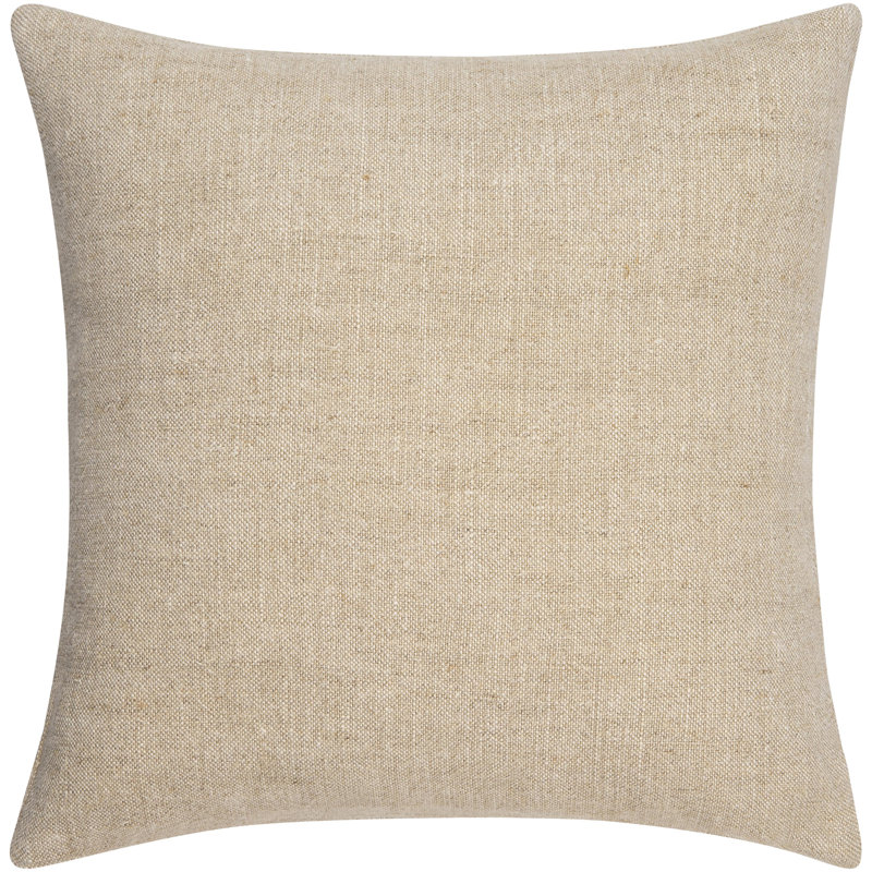 Coussin Alcona, 18 po x 18 po, Naturel, Housse de coussin seulement - sans coussin